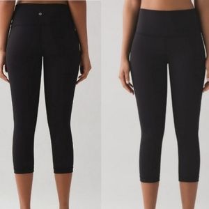 COPY - Lululemon Wunder Under Crop (Hi-Rise) *Full-On Luxtreme 21", Black, Size…